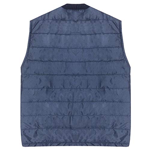 Colete Look Jeans Puff Forrado Azul