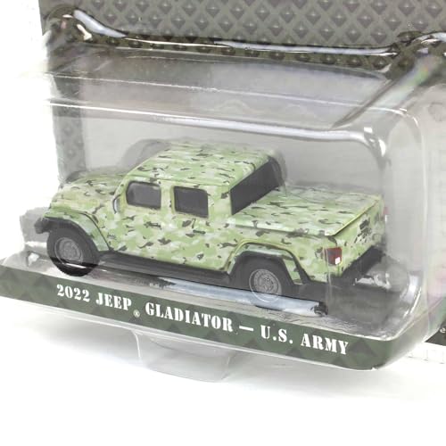 Greenlight 1/64 2022 Jeep Gladiator US Army Camouflage miniatura 3