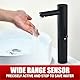 Automatischer, berührungsloser Waschbeckenarmatur, Sensor, bewegungsaktiviert, No-Touch-Messing-Wasserhahn mit einstellbarem Temperaturkontrollgriff für Zuhause, Waschtisch, Gewerbe und Büro (hoch