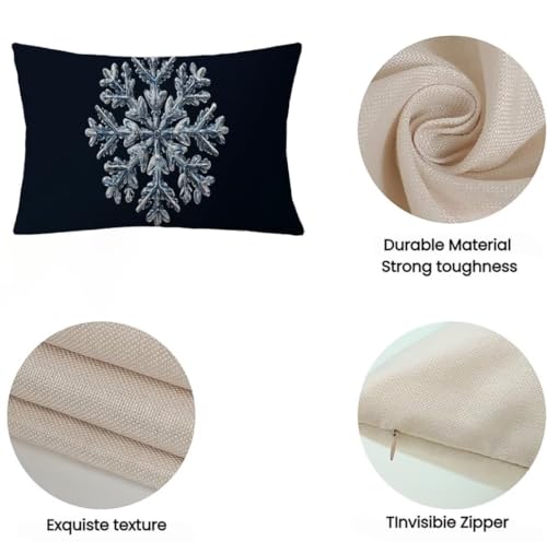 Housse de coussin en lin imperméable 50x70cm imprimé double face haute finition