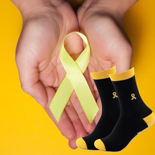 MBMSO 2 Pairs Cancer Awareness Socks Cancer Gifts for Survivor Fighter2