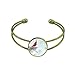 DIYthinker Sealed with A Kiss Chinesisches Aquarell-Armband Armreif Retro Offene Manschette Schmuck