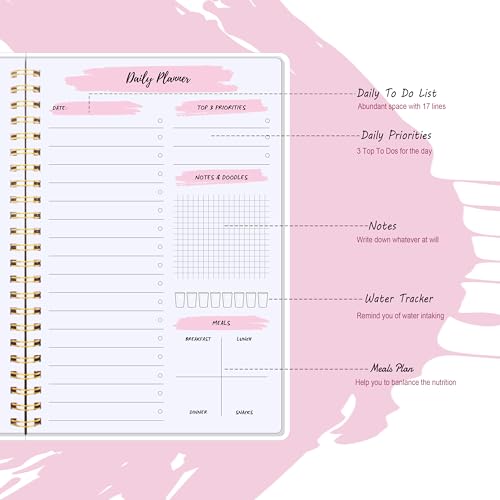 Kaicn KAICN-214 Undated Daily Planner To Do List Notebook,Meals Plan thumb #2