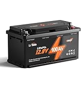 LiTime 12,8V 100Ah H190, LiFePO4 Batterie, hoch188mm, 1280Wh Lithiumbatterie mit 100A BMS und Max...