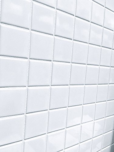 White 2X2 Shiny Porcelain Mosaic Flooring Backsplashes Walls #TOP5