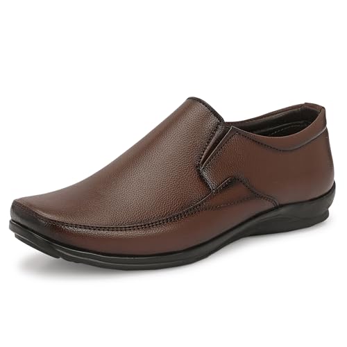 Image of Centrino Men's Formal Shoe | Cushioned Insole Comfortable Shoes | Trendy & Classic Design | Durable TPR Sole Footwear (8112)