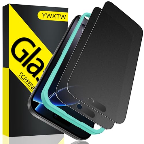 YWXTW 2 Pack Matte Privacy Screen Protector for iPhone 16 Pro 28 Anti-Spy iPhone 16 Pro Privacy Screen Protector Anti-Glare & Anti-Fingerprint Case Friendly Tempered Glass Film Bubble Free