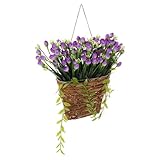 GATHINESS Cesta Colgante de Pared para Puerta de Entrada, Decoración de Primavera y Verano para Hogar Interior