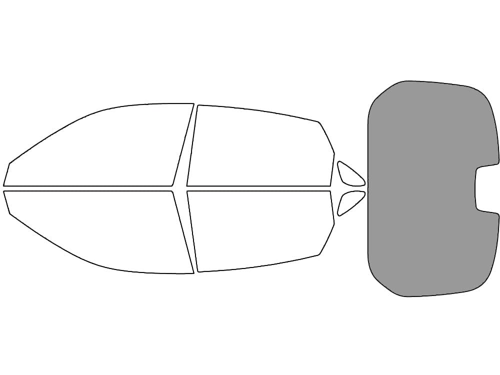 Avery Dennison NR Nano Ceramic IR Window Tint Kit Compatible with Honda Civic 2022-2025 (Hatchback) - Rear Windshield Precut Kit - 50%