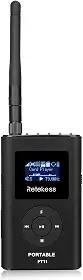 Retekess Transmissor Fm Ft11, Portátil Para Igreja Com Microfone, Rádio Estéreo Recarregável, Cinema Drive-In, Estacionamento, Suporta Entrada Auxiliar Cartão Tf