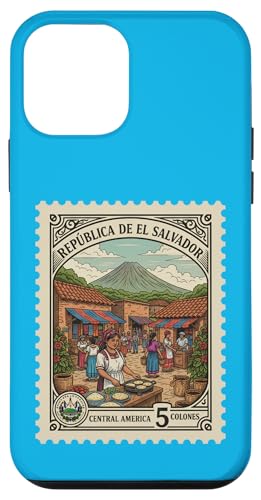 エルサルバドル ヴィンテージ ビレッジ マーケット スタンプ 5 コロンセントラル スマホケース iPhone 12 mini 用