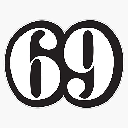 Funny Motorcycle Or Biker Helmet Design - 69 Vinyl Waterproof Sticker Decal Car Laptop Wall Window Bumper Sticker 5