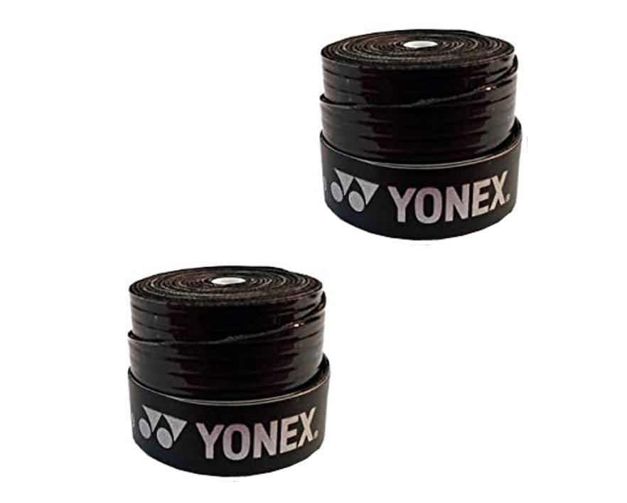 YONEX Tech 501B Badminton Grip (Pack of 2), Black