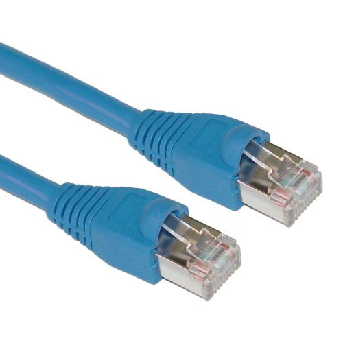 Offex Shielded Cat5e Blue Ethernet Cable, Snagless/Molded Boot, 50' (OF-10X6-56150)
