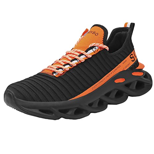 FUSHITON Chaussures de Course pour Hommes Baskets de Mode pour Hommes Chaussures de Jogging de Sport Décontractées et Respirantes