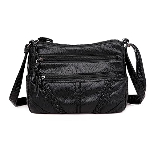 Sac à bandoulière plusieurs poches rétro sacoche messager imperméable