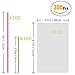 BEFORYOU 6 Inch Cake Pop Sticks Set Pack of 300, Each of 100 Pieces Parcel Bags, Colorful Treat Sticks, Colorful Metallic Wire for Lollipops Candies Chocolates and Cookies