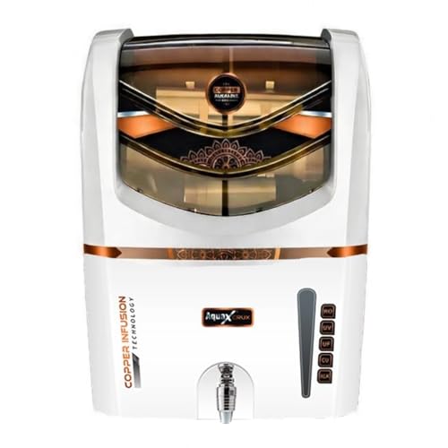 Image of Aqua x Crux 7-Stage RO UV UF Water Purifier with Copper Mineral Technology & TDS Controller | Advanced Home Water Filter for Safe Drinking Water, Impurity Removal & Better Taste(White)