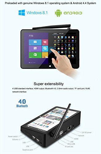 Tozo X8 Mini Pc With Headphone Set Tablet Pc 7" Ips Screen Desktop Intel Cherry Trail Quad Core Windows10 Android 4.4 Kikat Dual Boot With Headphone #TOP5