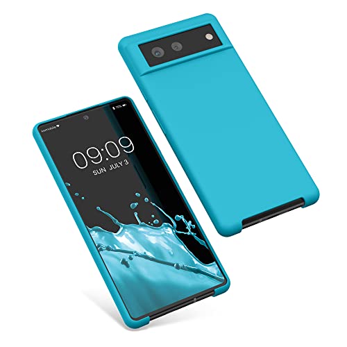 kwmobile Case Compatible with Google Pixel 6 Case - TPU Silicone Phone Cover with Soft Finish - Cool Glacier by kwmobile - Image 8