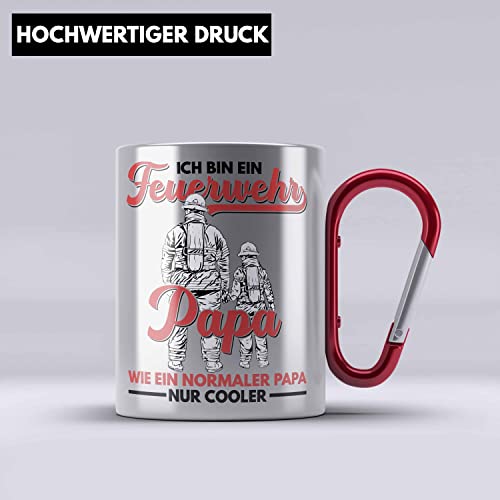 Feuerwehr Tasse Mit Herzschlag-Motiv – Lustiges Geschenk Für Feuerwehrmänner, Spülmaschinenfest, Beidseitig Bedruckt