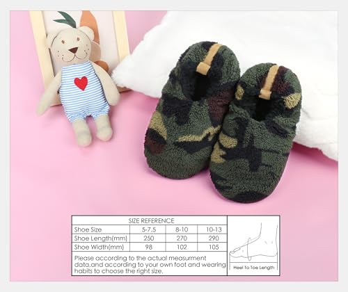 Image of DICUIRD Womens Cozy&Warm Soft Sole Slipper Socks with Grippers-Girls Teddy Fleece Indoor Slipper with Non-skid Bottoms