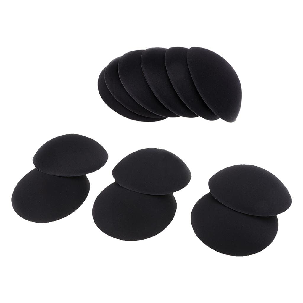 MERISHOPP 6 Pairs Black Push Up Bra Pads Inserts Sponge Breast Enhancers for SwimwearCrafts|Sewing|Foundations & Undergarments|Bra Cup Pads-image-27