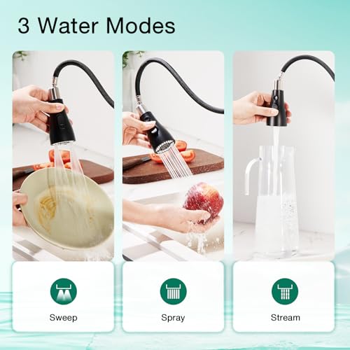 Mitigeur cuisine extensible pour éliminer les éclaboussures d'eau - 3