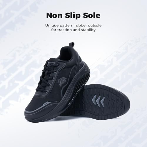Image of Walking Shoes for Men Arch Support Plantar Fasciitis Shoes Orthotic Tennis Sneakers for Foot Pain Relief