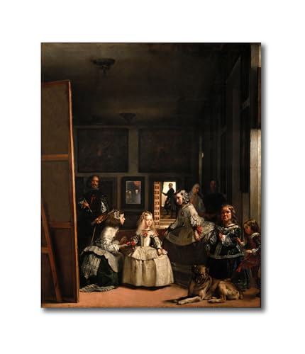 Image of Sikhash Diego Velazquez Canvas Paintings Las Meninas Baroque Art | Famous Artist Paintings Wall Decor for Stylish Interiors | 12x10 Inches Unframed