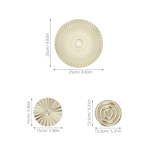 Plaques circulaires en fer Cabilock pour un salon moderne et chaleureux