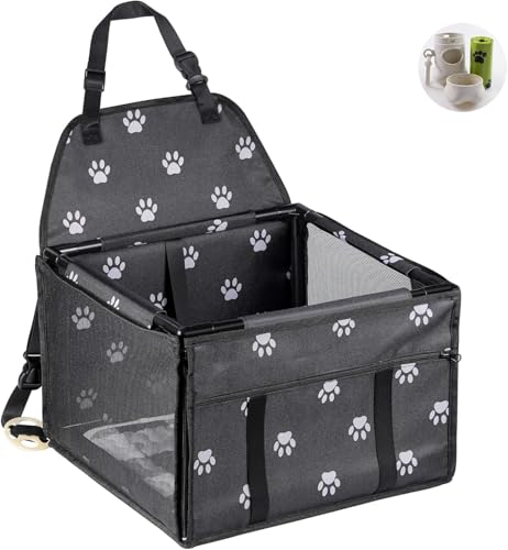 Asiento del Coche de Seguridad para Mascotas Perro Gato Plegable Lavable Viaje Transportín