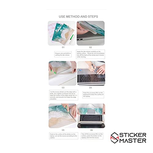 Sticker Master Van Gogh Starry Night Laptop Vinyl Sticker Skin Cover 13 14 15 Inch Notebook Decal For Macbook Asus Acer Hp Lenovo Huawei Dell Ms Toshiba 15.6 Inch (38X27 Cm) #TOP3