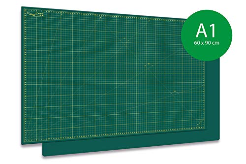 Altera Schneidematte, schneidunterlage A1 (60x90cm), selbstheilend Altera Hobby grün mit Raster