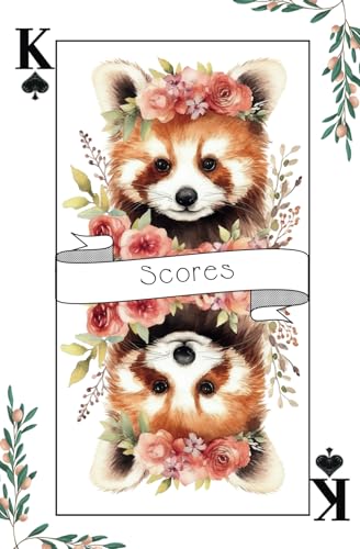 King of Spades Score Notebook For Point Counting- Card Games and Dice Games - Gift Men Women Children - 5'x8'' 120 pages Bilingu