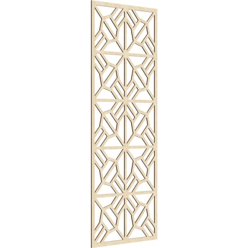 Image of 29 3 /8 inchW x 74 3 /8 inchH x 1 /4 inchT Auburn Decorative Fretwork Wood Wall Panels, Birch