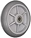 RWM Casters RPR-0821-08 8" x 2" Performance TPR Wheel with Roller Bearing for 1/2" Axle, 600 Pound Capacity