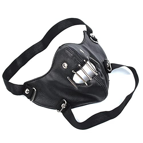 Masque cuir Hannibal Silence des Lambs avec sangles ajustables pour déguisement adulte