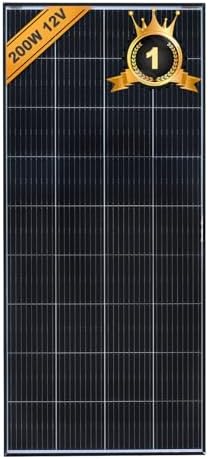 enjoy solar Panel Solar Monocristalino 200W 12V marco negro
