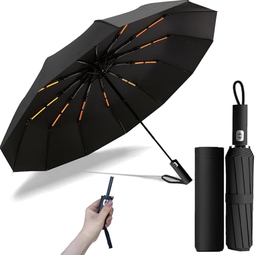 Paraguas Plegable Automático, Paraguas de Bolsillo para Lluvia y Sol, Portátil para Hombres y Mujeres,Sombrilla...