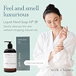 milk + honey Liquid Hand Soap No. 9, Moisturizing Hand Soap with Lavender and Tea Tree, Fresh and Herbaceous Natural Soap, 12 Fl Oz - Image 2