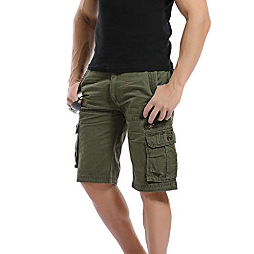 Dasongff Herren Airborne Vintage Cargo Shorts Männer Kurze Hose Bermuda Short Hunter im Bundle Chino Slim Stoffhose Arbeit Freizeithose Cover