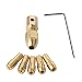 Produktbild GTIWUNG 7 Stück Mini-Bohrfutteradapter, Micro Twist Bohrfutter Set, Mini Messing Bohrer Chunk Kleine elektrische Bohrer Spannzange Mikro-Bohrer Chunk Halter