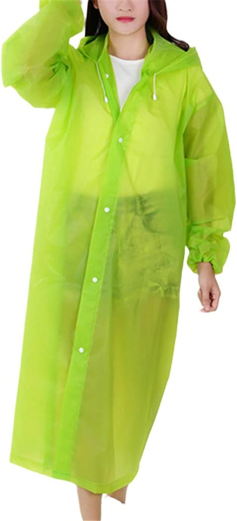 Environmental Women Raincoat Men Black Rain Clothes Cover Hooded Poncho Motorcycle Clear Portable Rain Jacket