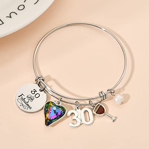 Image of Silver /14k Gold Plated Birthday Bracelet, Natural Healing Crystal Bracelet Gifts for Her Birthday for Daughter Granddaughter Friends Mom Grandma Sister