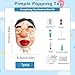 Pimple Popper Toy Set, Ultra Soft Cute Face Pimple Popping Fidget Toy, Refillable Pimple Toy with Sensory Cream, Silicone Squishy Squeeze Toy for Stress Relief & Anxiety Relief(PoutFace)