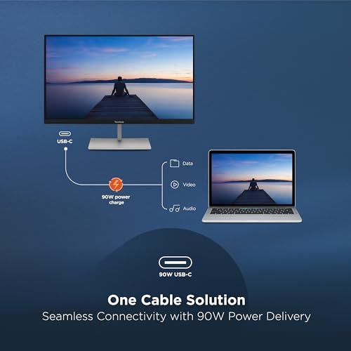 Image of Viewsonic VP Series VP2766-2K Monitor PC 27 in [27] 2560 x 1440 Pixel Quad HD LED Argento, Nero (27IN DCI-P3 16:9 Wide LCD 2560 - X 2440 HDMIX1 TYPE C1[PD90W] USB)