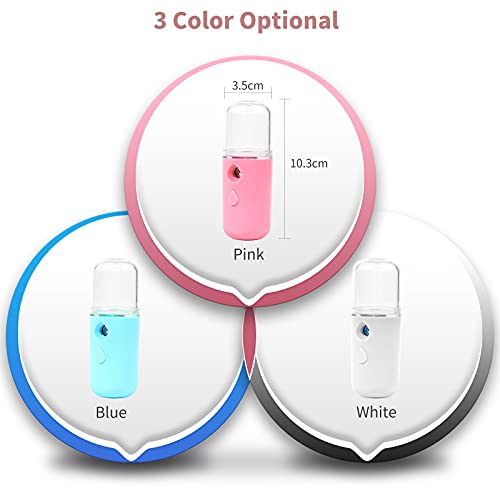 Eastdall Umidificador Facial Portátil,Umidificadores Nano Faciais Umidificador Facial Portátil Carre