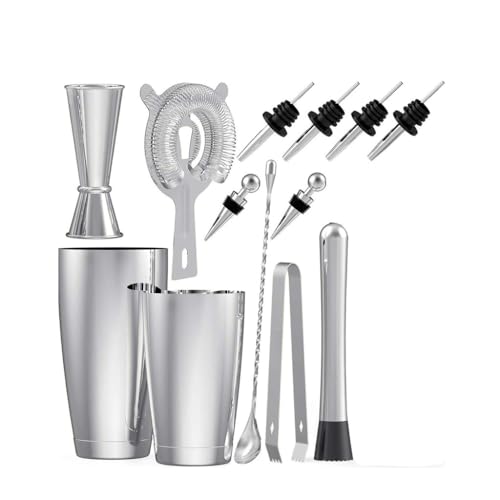 Set Bartender Acero Inoxidable 13 piezas Boston miniatura 1