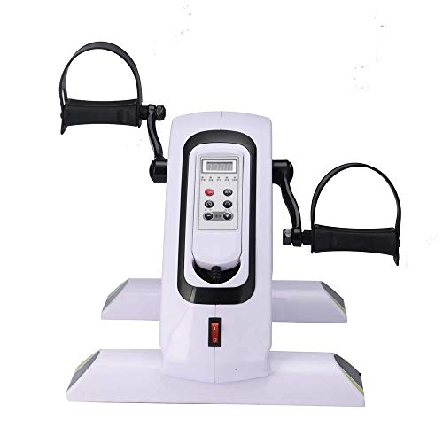 Image of Pedal Exercisers Electronic Smart Mini Exercise Bike Mini Exercise Bike-Best Portable Spin Exerciser for Arm and Leg Rehab Work-Out-Recumbent Fitness Machine for Seniors